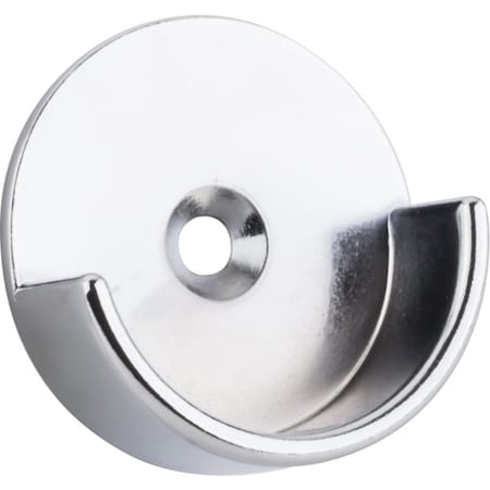 Hardware Resources Chrome Open Knock-In Mounting Bracket for 1-5/16" Round Closet Rods M7340-CH